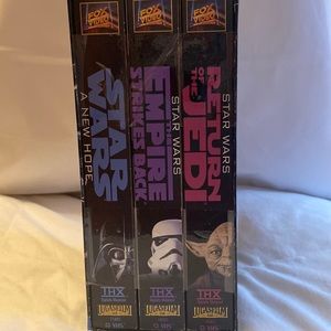 Star Wars Trilogy. Return of the Jedi, Empire Strike Backs & A New Hope VHS